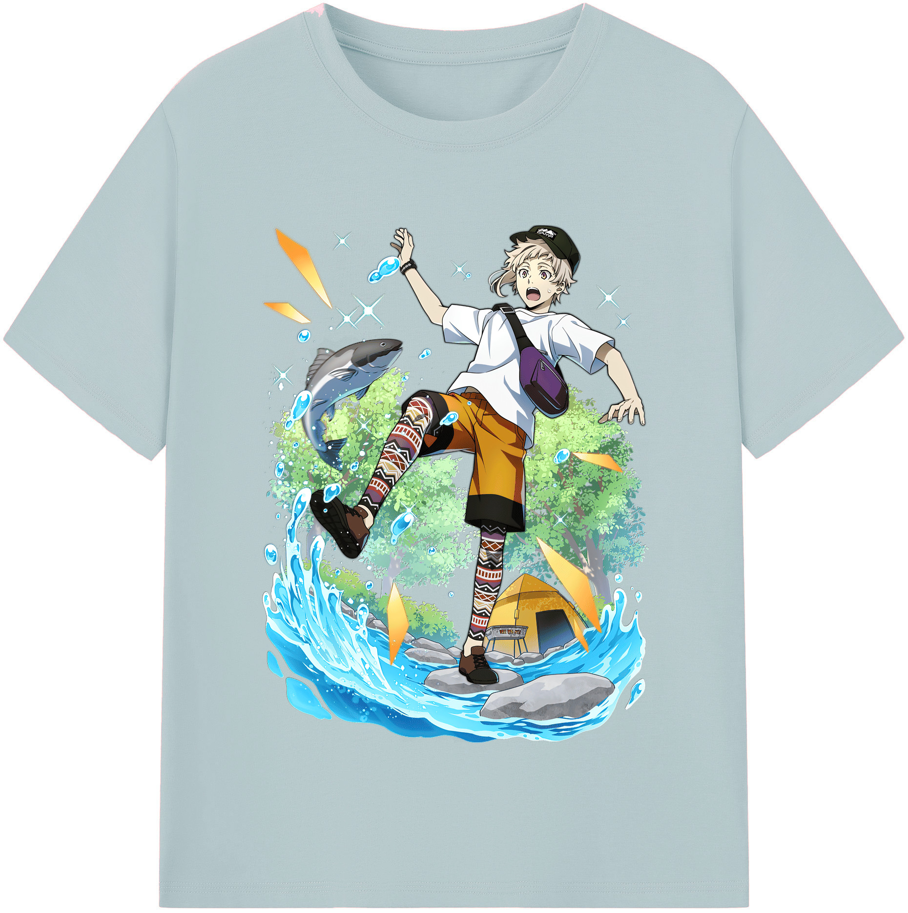 （画像用） 文豪ストレイドッグス Bungo Stray Dogs 綿100％半袖Tシャツ（フロントプリント）